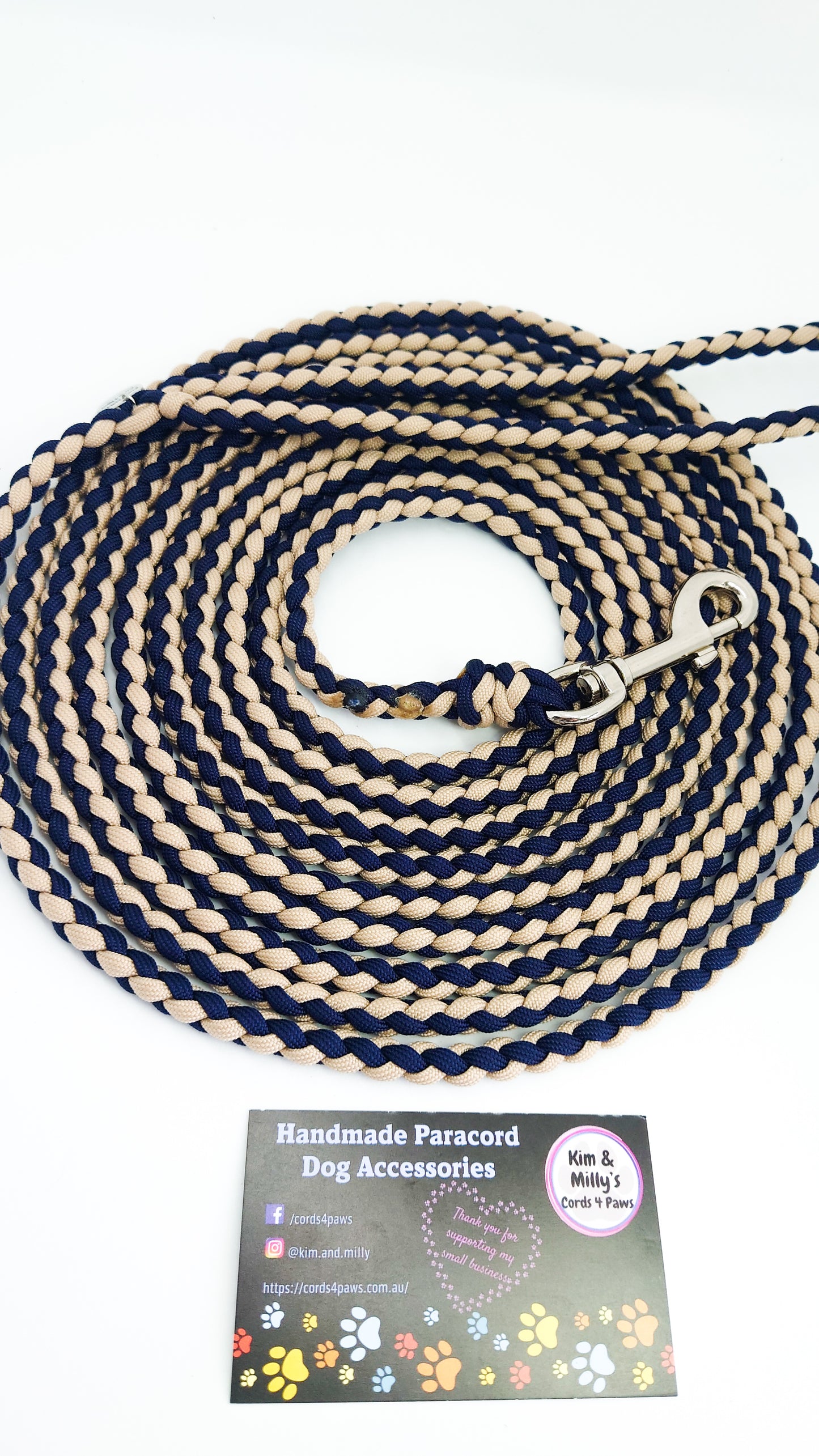 NOSEWORK Long Lead - 5m Kim & Milly's Cords 4 Paws Paracord Handmade Dog Accessories Customizable Made in Germany Shipping worldwide