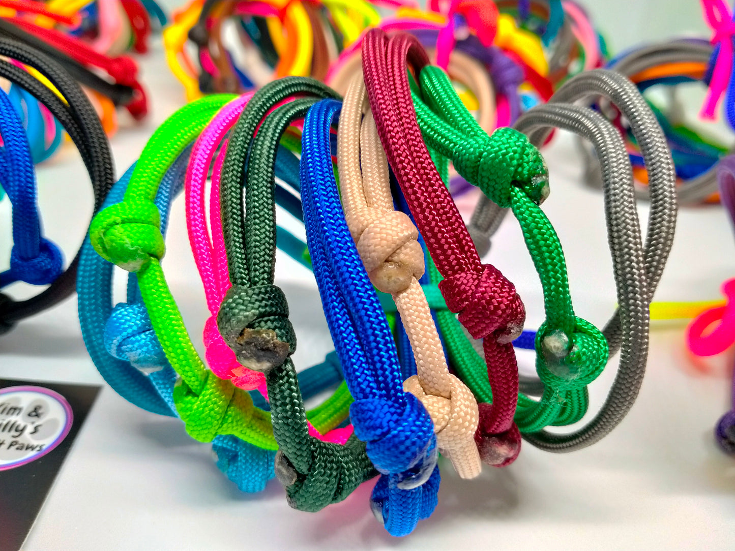 Whelping Collars / Puppy ID Collars Kim & Milly's Cords 4 Paws Paracord Handmade Dog Accessories Customizable Made in Germany Shipping worldwide