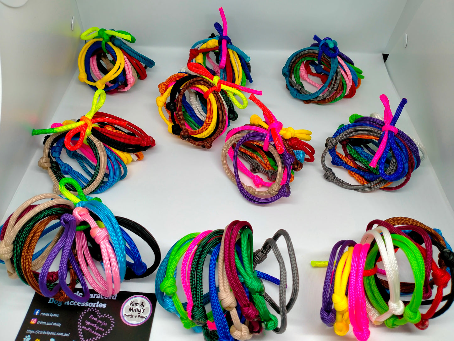 Whelping Collars / Puppy ID Collars Kim & Milly's Cords 4 Paws Paracord Handmade Dog Accessories Customizable Made in Germany Shipping worldwide