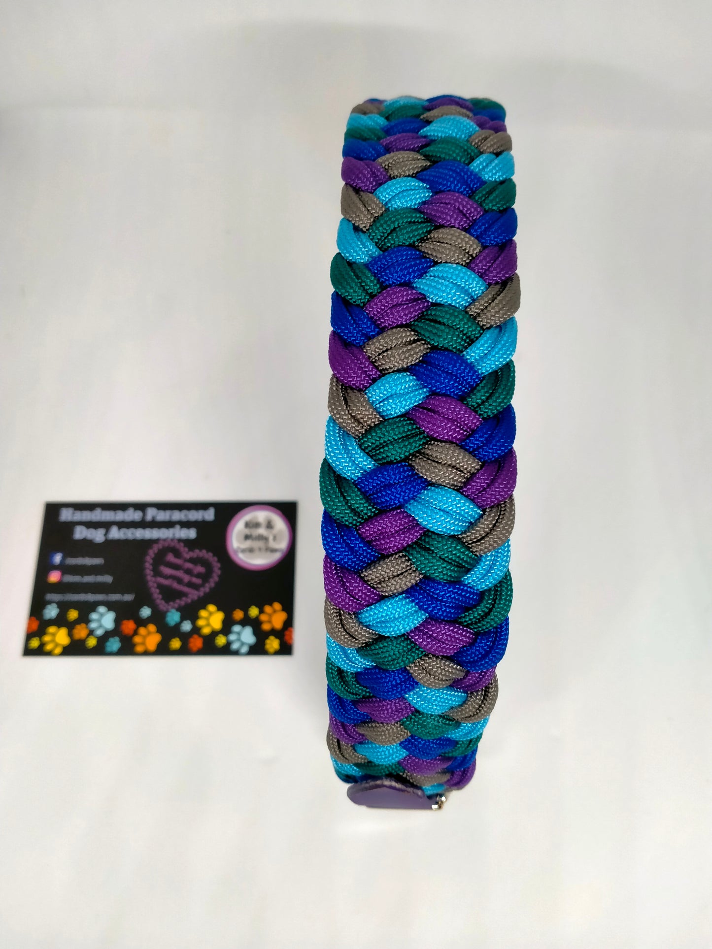 Dog Collar - Milly's Rainbow cords4paws Paracord Handmade Dog Accessories Customizable Made in Germany Shipping worldwide