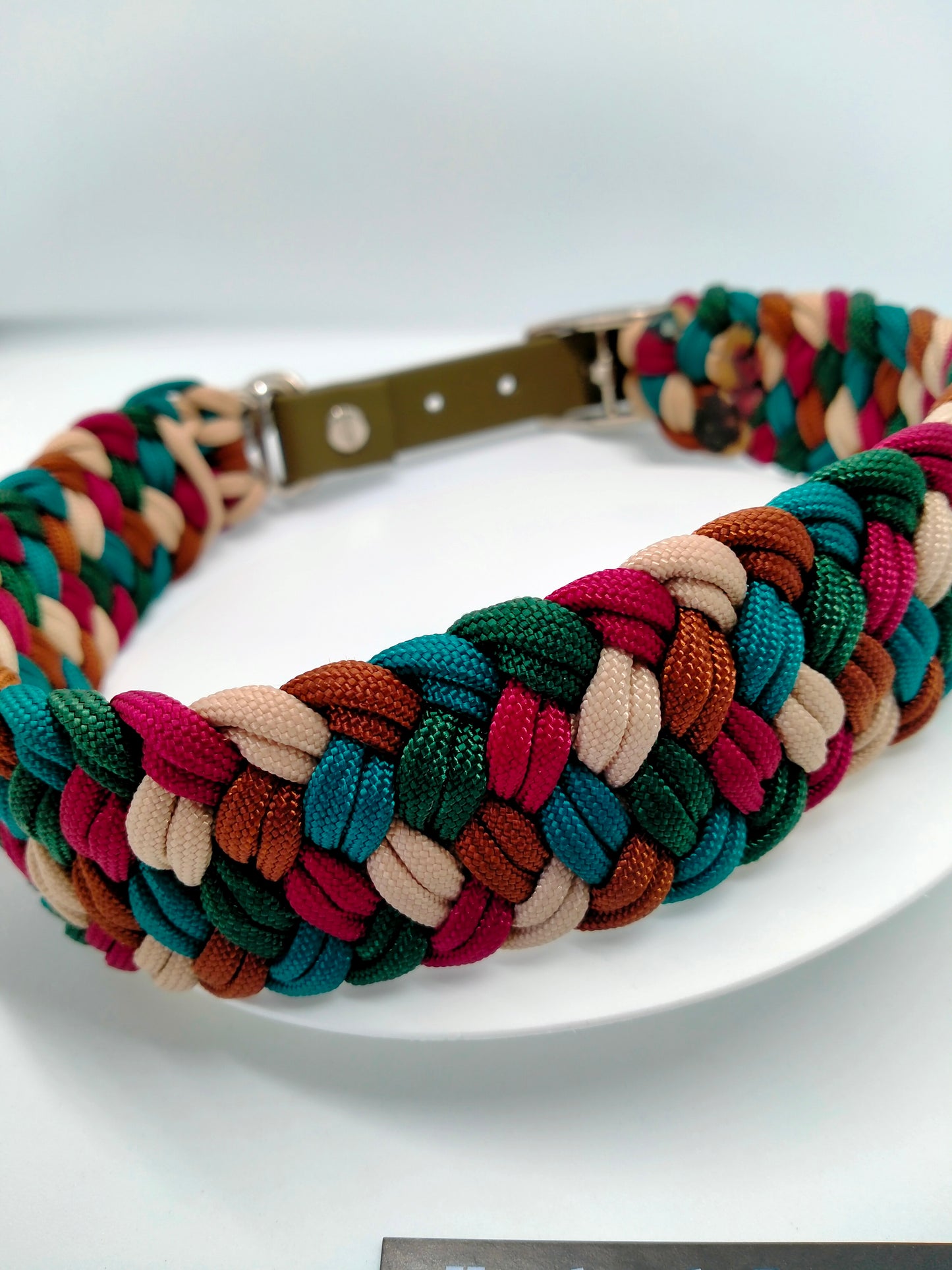 Dog Collar - Milly's Rainbow cords4paws Paracord Handmade Dog Accessories Customizable Made in Germany Shipping worldwide