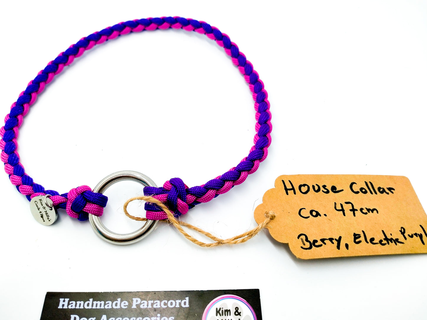 ID Collar / House Collar Kim & Milly's Cords 4 Paws Paracord Handmade Dog Accessories Customizable Made in Germany Shipping worldwide