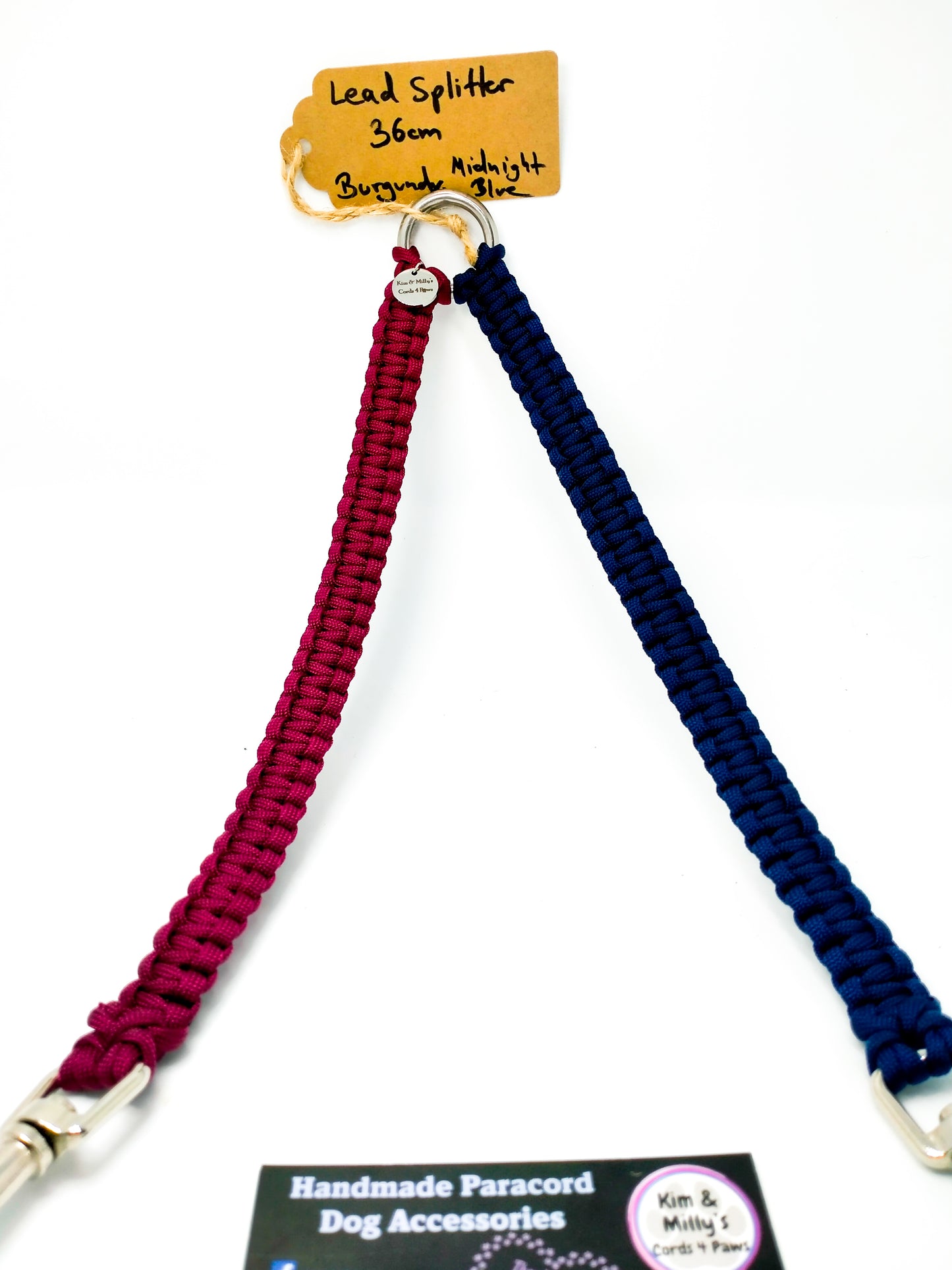Dual Lead Attachment - "Cobra" cords4paws Paracord Handmade Dog Accessories Customizable Made in Germany Shipping worldwide