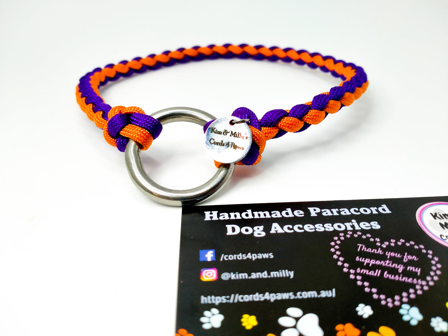 ID Collar / House Collar Kim & Milly's Cords 4 Paws Paracord Handmade Dog Accessories Customizable Made in Germany Shipping worldwide