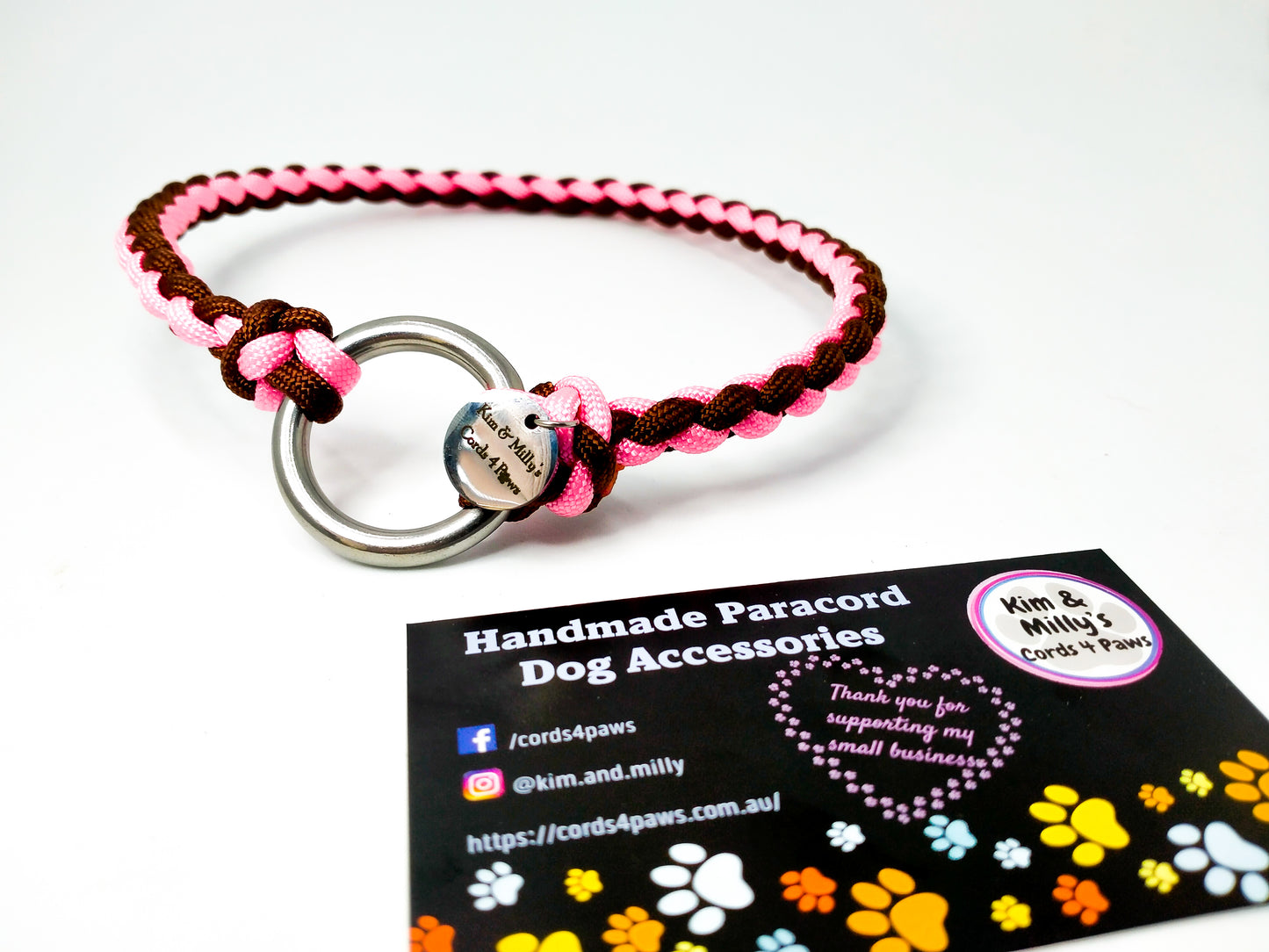 ID Collar / House Collar Kim & Milly's Cords 4 Paws Paracord Handmade Dog Accessories Customizable Made in Germany Shipping worldwide