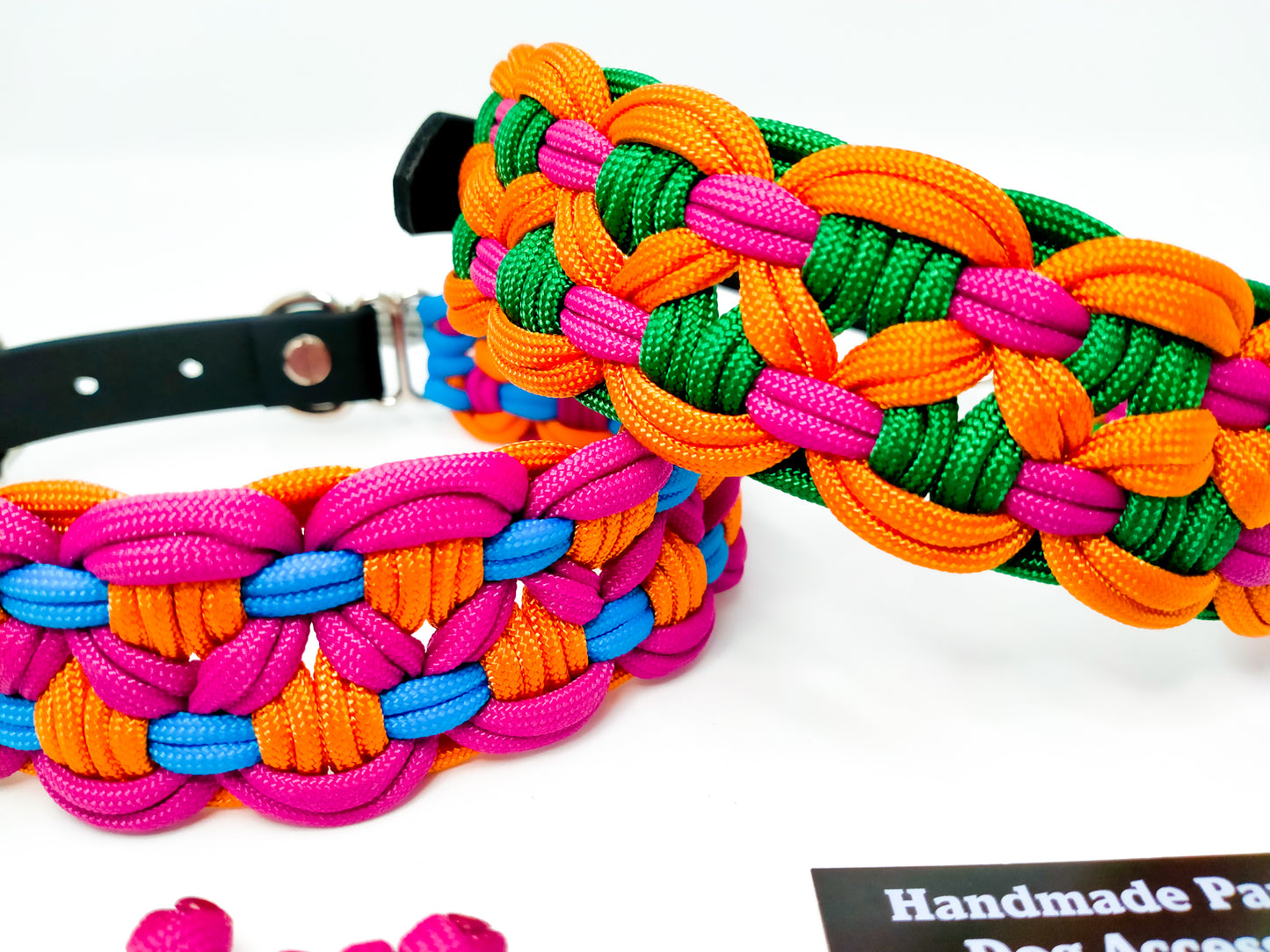 Dog Collar - Sadie's Posie Kim & Milly's Cords 4 Paws Paracord Handmade Dog Accessories Customizable Made in Germany Shipping worldwide
