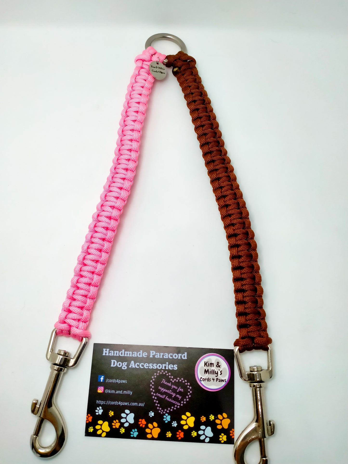 Dual Lead Attachment - "Cobra" cords4paws Paracord Handmade Dog Accessories Customizable Made in Germany Shipping worldwide