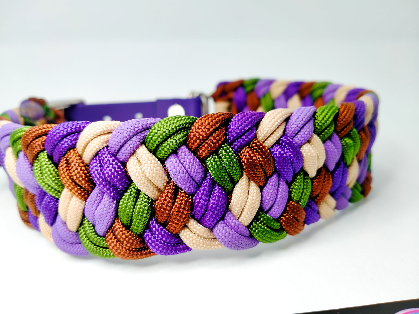 Dog Collar - Milly's Rainbow cords4paws Paracord Handmade Dog Accessories Customizable Made in Germany Shipping worldwide