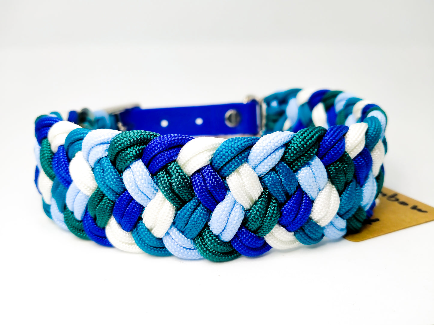 Dog Collar - Milly's Rainbow cords4paws Paracord Handmade Dog Accessories Customizable Made in Germany Shipping worldwide