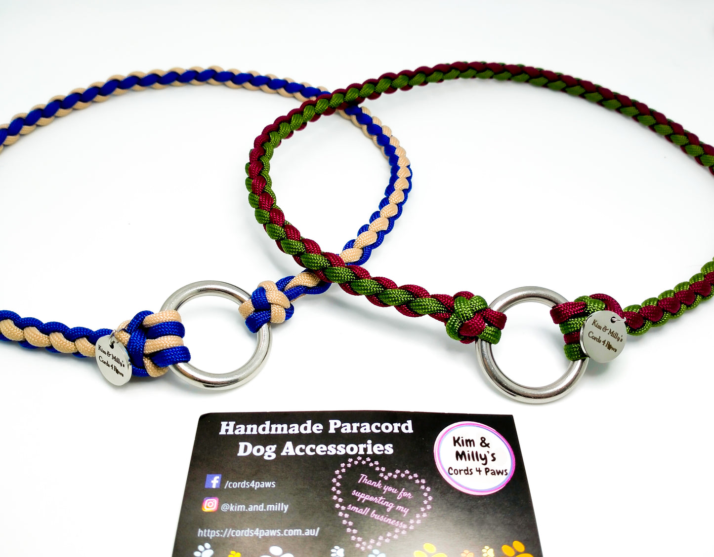 ID Collar / House Collar Kim & Milly's Cords 4 Paws Paracord Handmade Dog Accessories Customizable Made in Germany Shipping worldwide