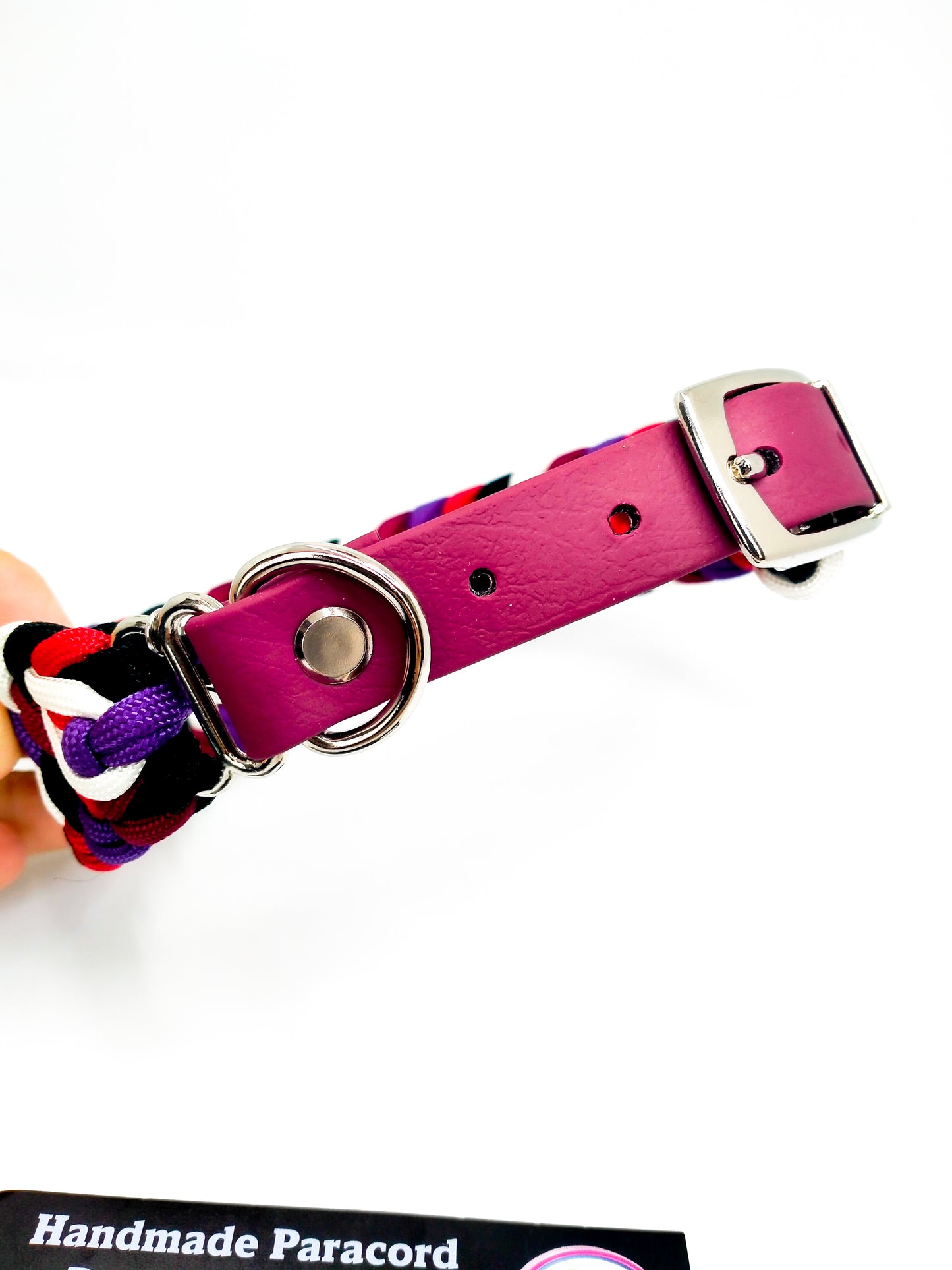 Dog Collar - Milly's Rainbow cords4paws Paracord Handmade Dog Accessories Customizable Made in Germany Shipping worldwide