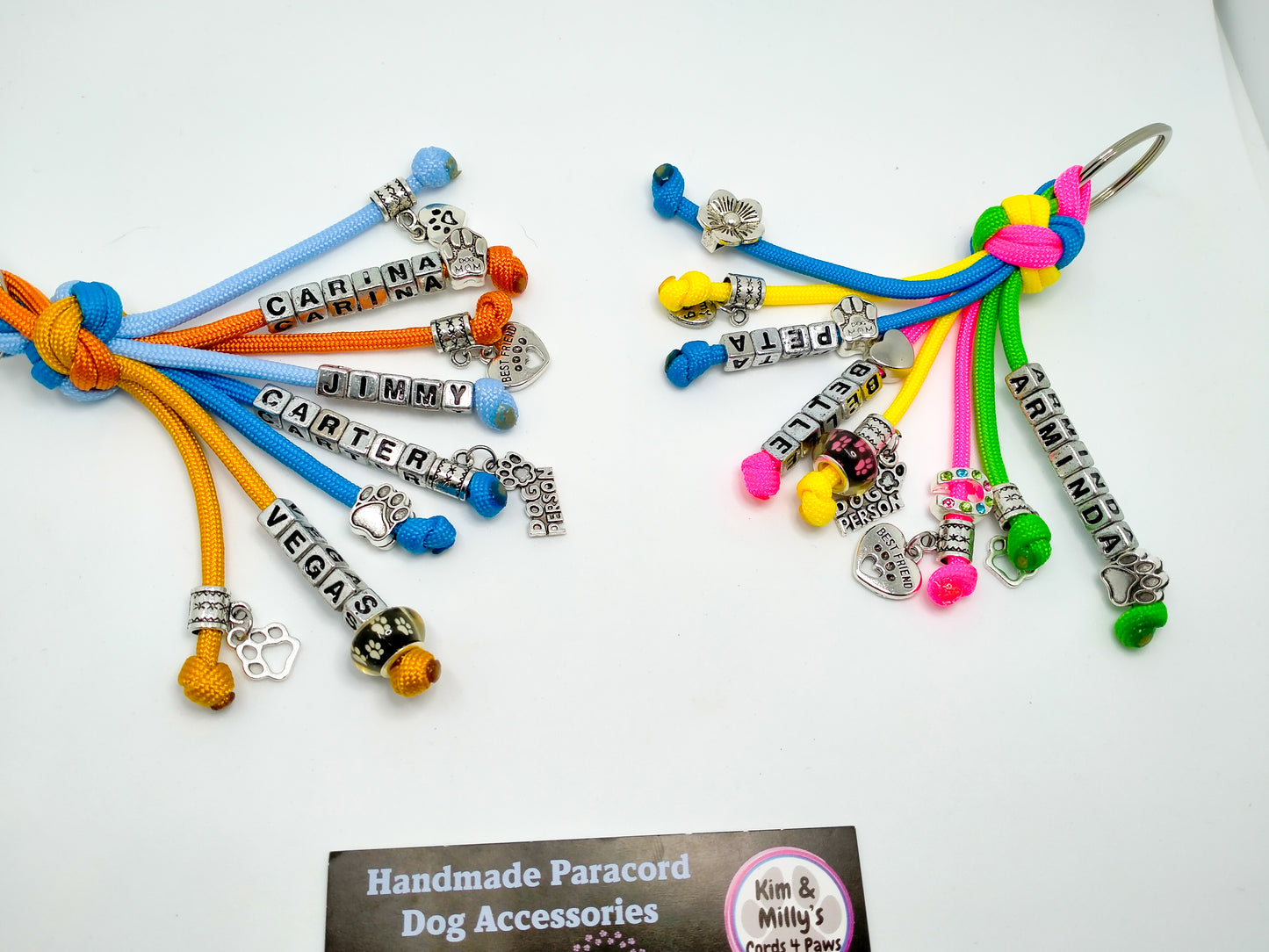 Key Chain - "Diamond" cords4paws Paracord Handmade Dog Accessories Customizable Made in Germany Shipping worldwide