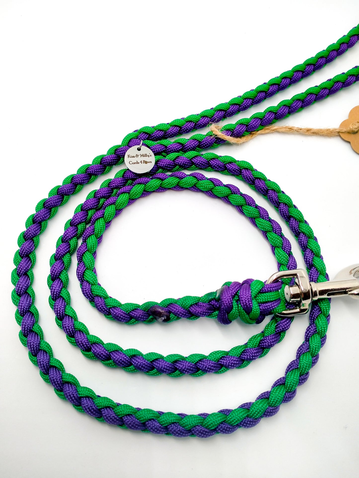 Dog Lead - 4 Strand Round Braid cords4paws Paracord Handmade Dog Accessories Customizable Made in Germany Shipping worldwide