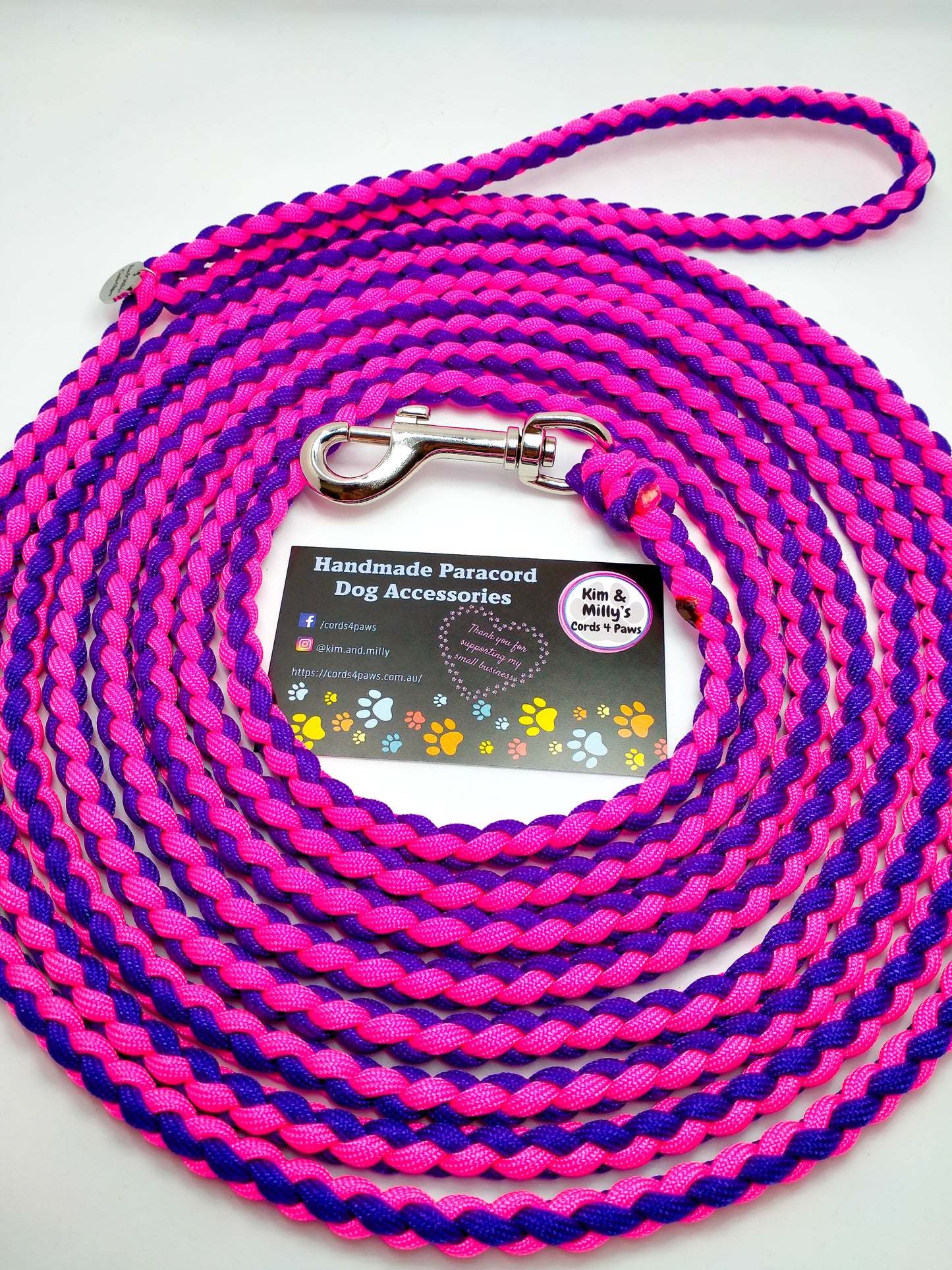 NOSEWORK Long Lead - 5m Kim & Milly's Cords 4 Paws Paracord Handmade Dog Accessories Customizable Made in Germany Shipping worldwide