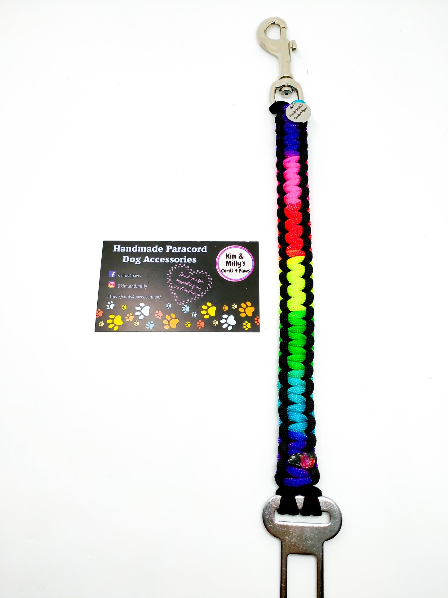 Pet Seat Belt - "Cobra" cords4paws Paracord Handmade Dog Accessories Customizable Made in Germany Shipping worldwide