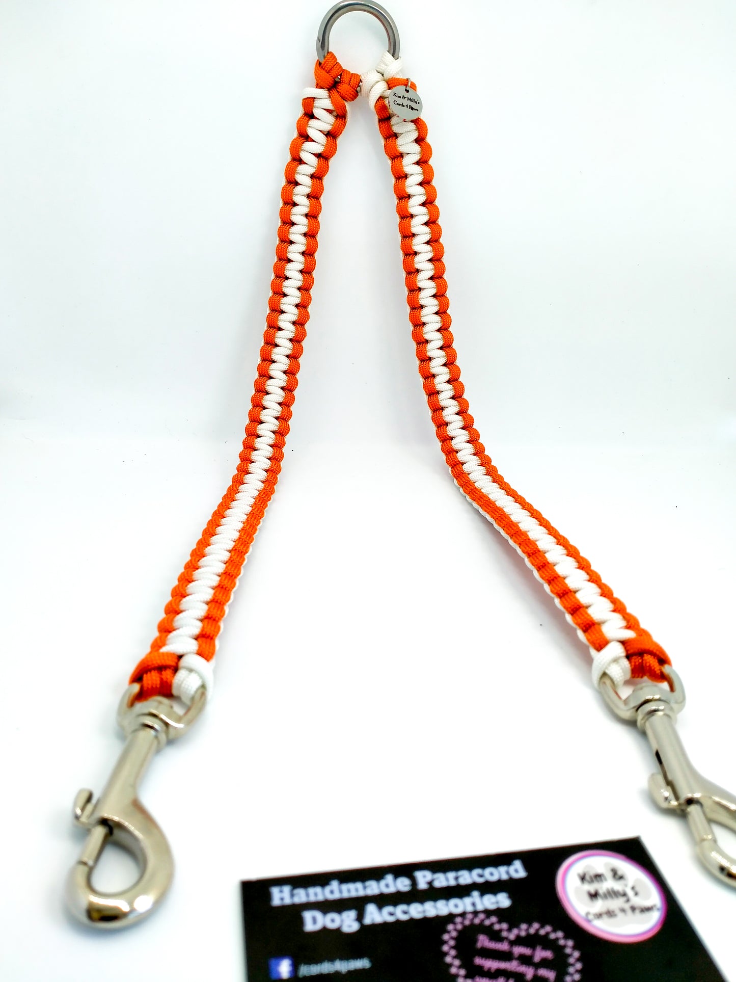 Dual Lead Attachment - "Cobra" cords4paws Paracord Handmade Dog Accessories Customizable Made in Germany Shipping worldwide