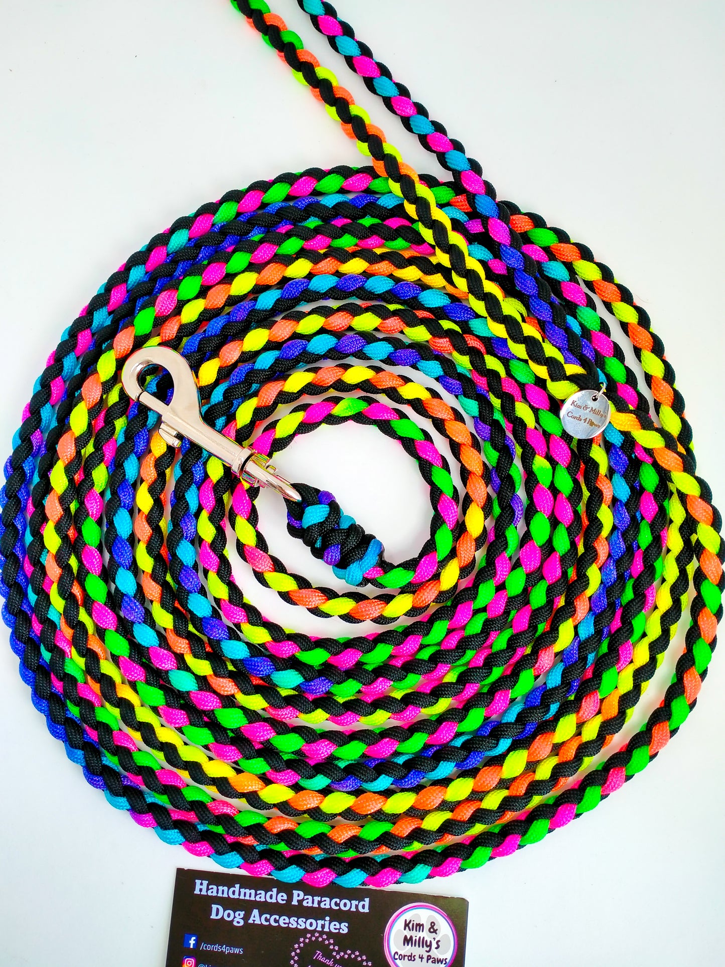 NOSEWORK Long Lead - 5m Kim & Milly's Cords 4 Paws Paracord Handmade Dog Accessories Customizable Made in Germany Shipping worldwide