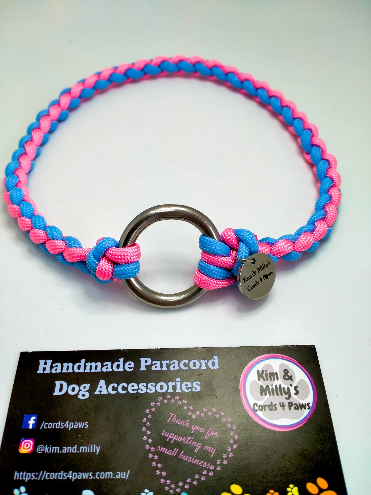 ID Collar / House Collar Kim & Milly's Cords 4 Paws Paracord Handmade Dog Accessories Customizable Made in Germany Shipping worldwide
