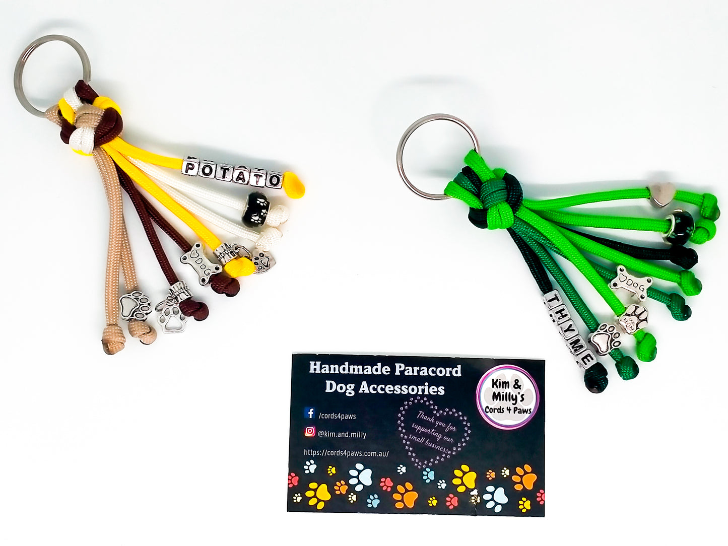 Key Chain - "Diamond" cords4paws Paracord Handmade Dog Accessories Customizable Made in Germany Shipping worldwide