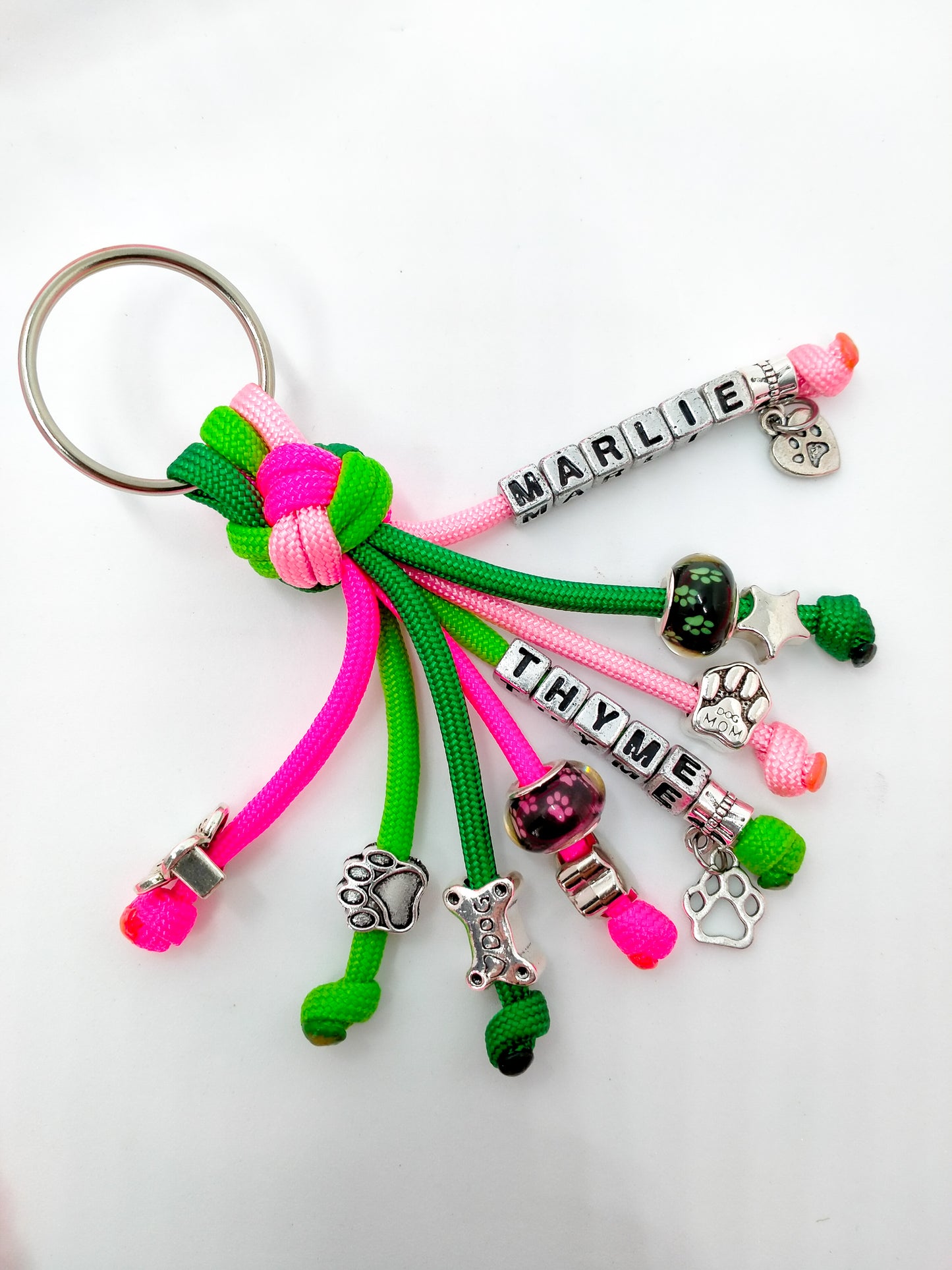 Key Chain - "Diamond" cords4paws Paracord Handmade Dog Accessories Customizable Made in Germany Shipping worldwide