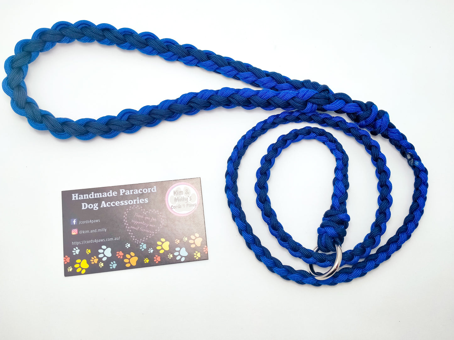 Groomer's Slip Lead - 4 Strand Round Braid cords4paws Paracord Handmade Dog Accessories Customizable Made in Germany Shipping worldwide