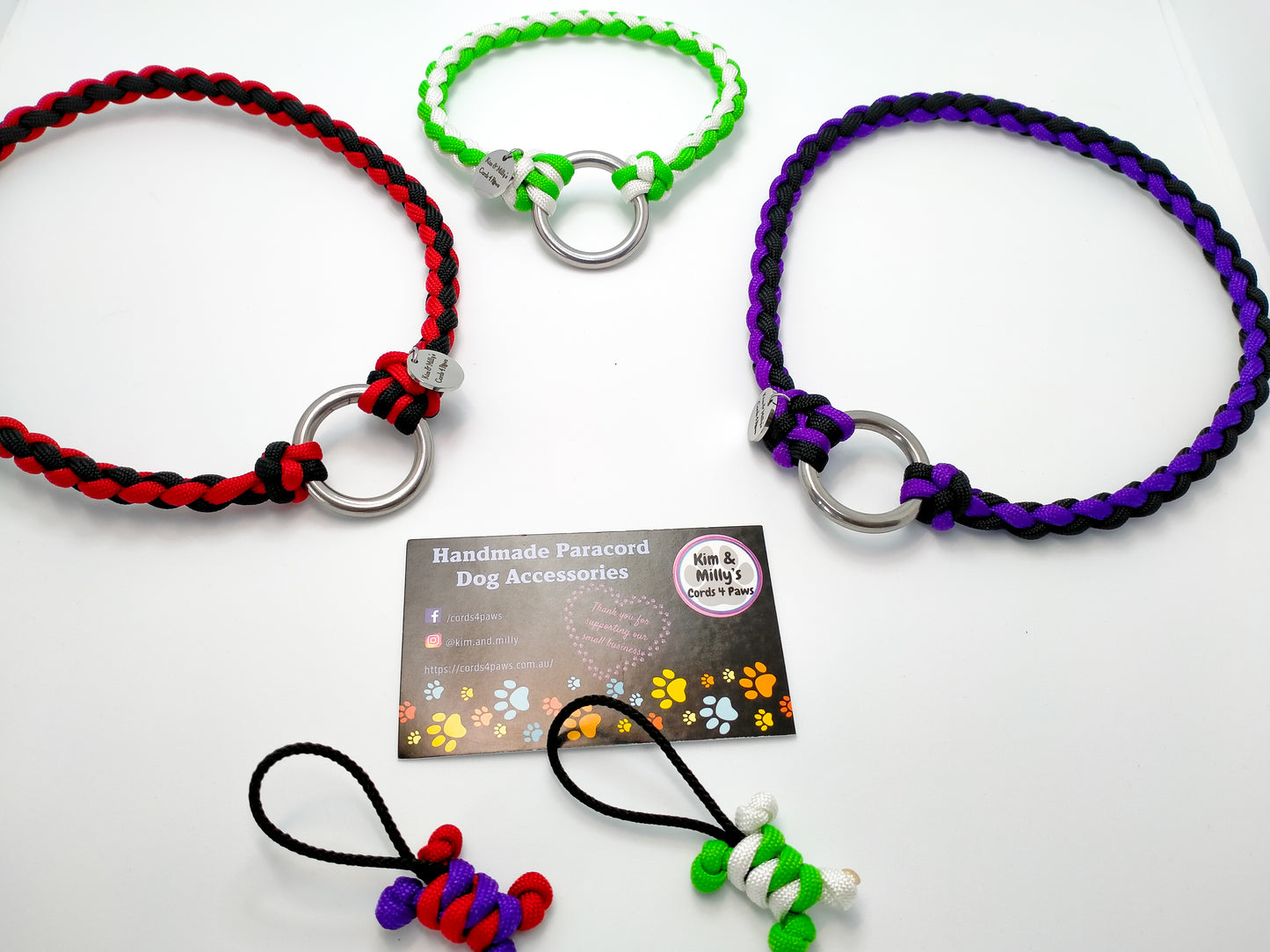 ID Collar / House Collar Kim & Milly's Cords 4 Paws Paracord Handmade Dog Accessories Customizable Made in Germany Shipping worldwide