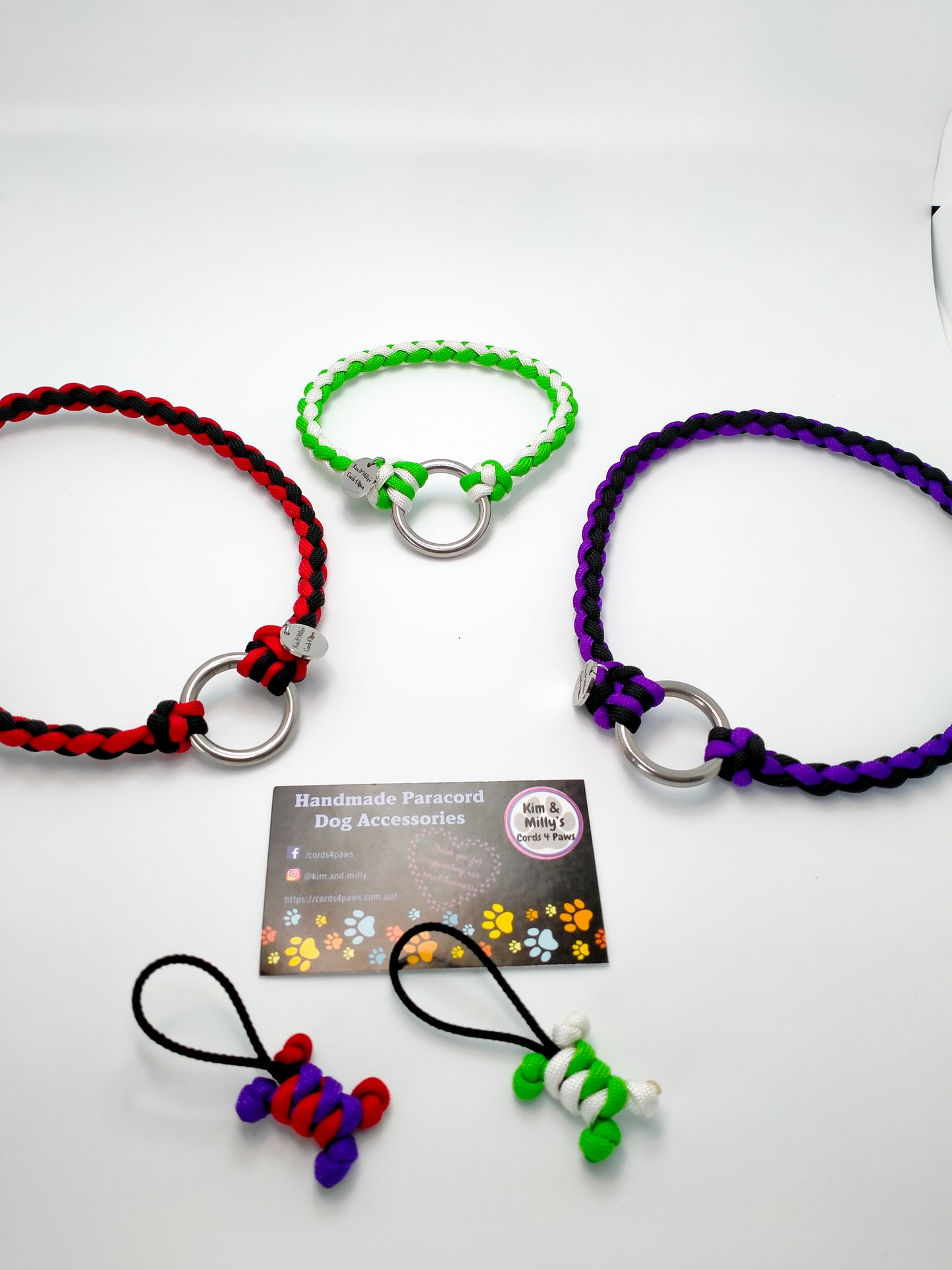 ID Collar / House Collar Kim & Milly's Cords 4 Paws Paracord Handmade Dog Accessories Customizable Made in Germany Shipping worldwide