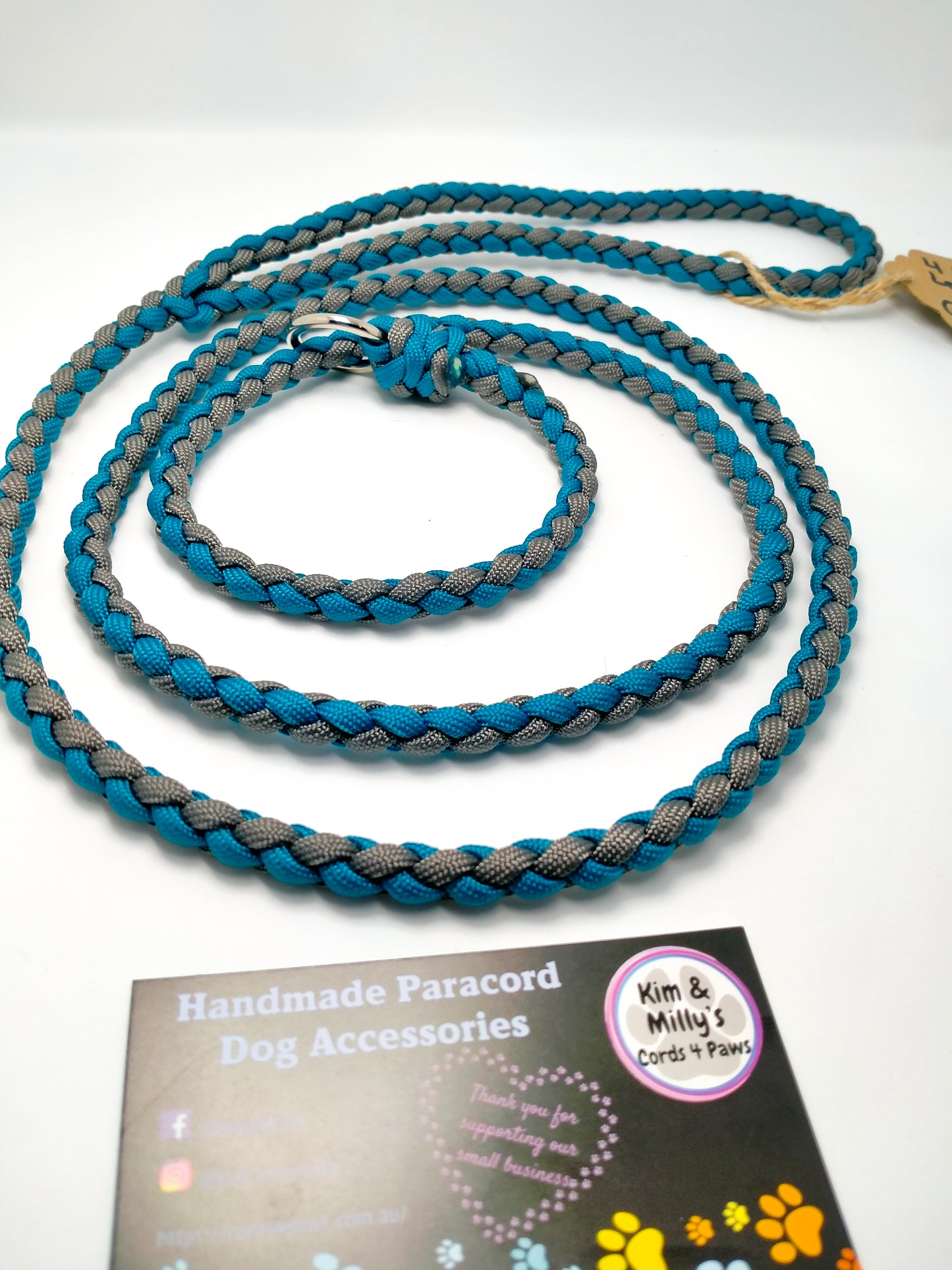 Groomer's Slip Lead - 4 Strand Round Braid cords4paws Paracord Handmade Dog Accessories Customizable Made in Germany Shipping worldwide