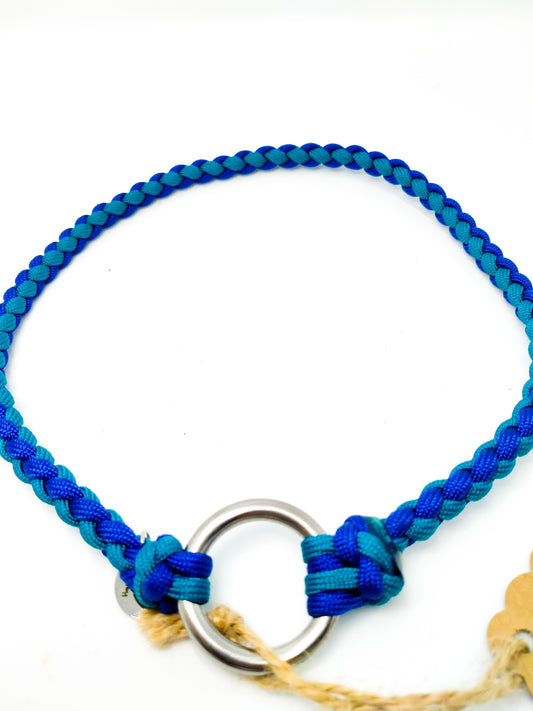 Pre Made: House Collar - Royal Blue, Caribbean, 50cm Kim & Milly's Cords 4 Paws Paracord Handmade Dog Accessories Customizable Made in Germany Shipping worldwide