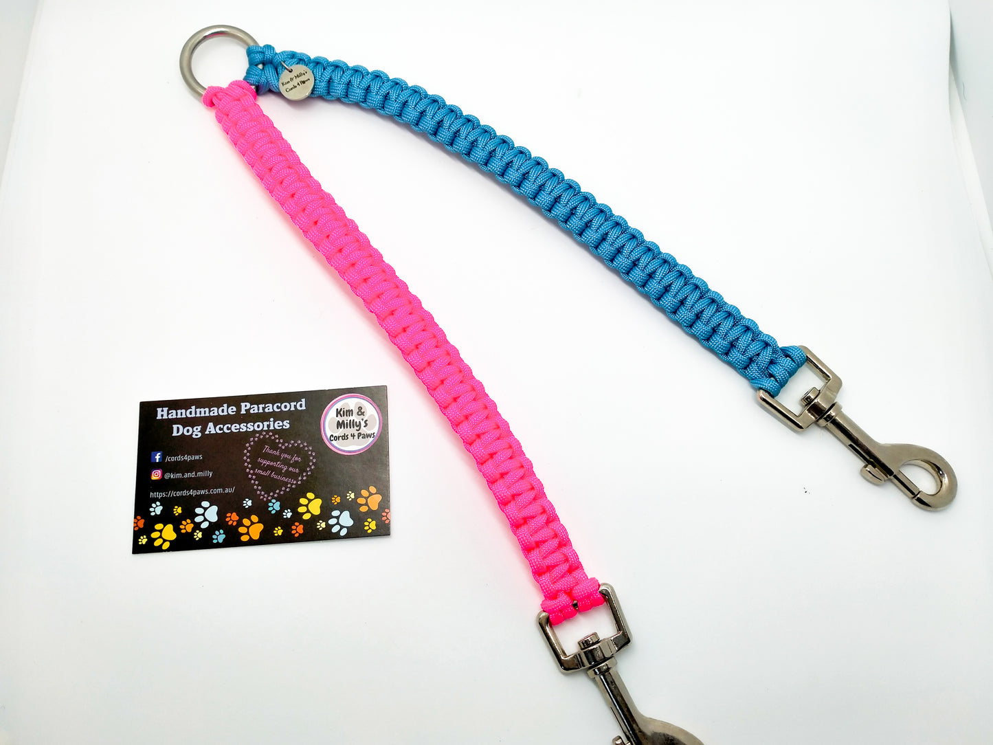 Dual Lead Attachment - "Cobra" cords4paws Paracord Handmade Dog Accessories Customizable Made in Germany Shipping worldwide