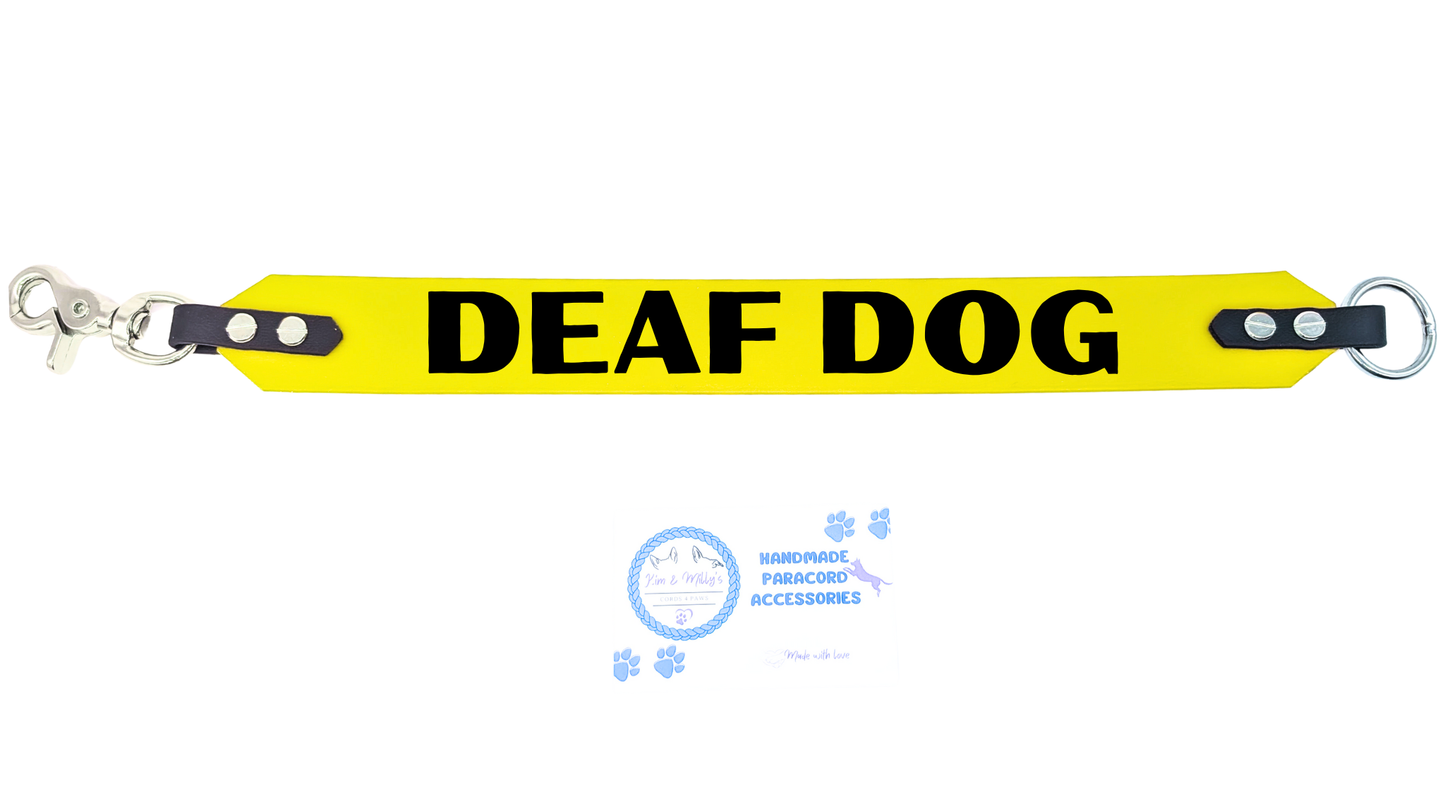 LettingYouKnow® – Leinen-Hinweisband