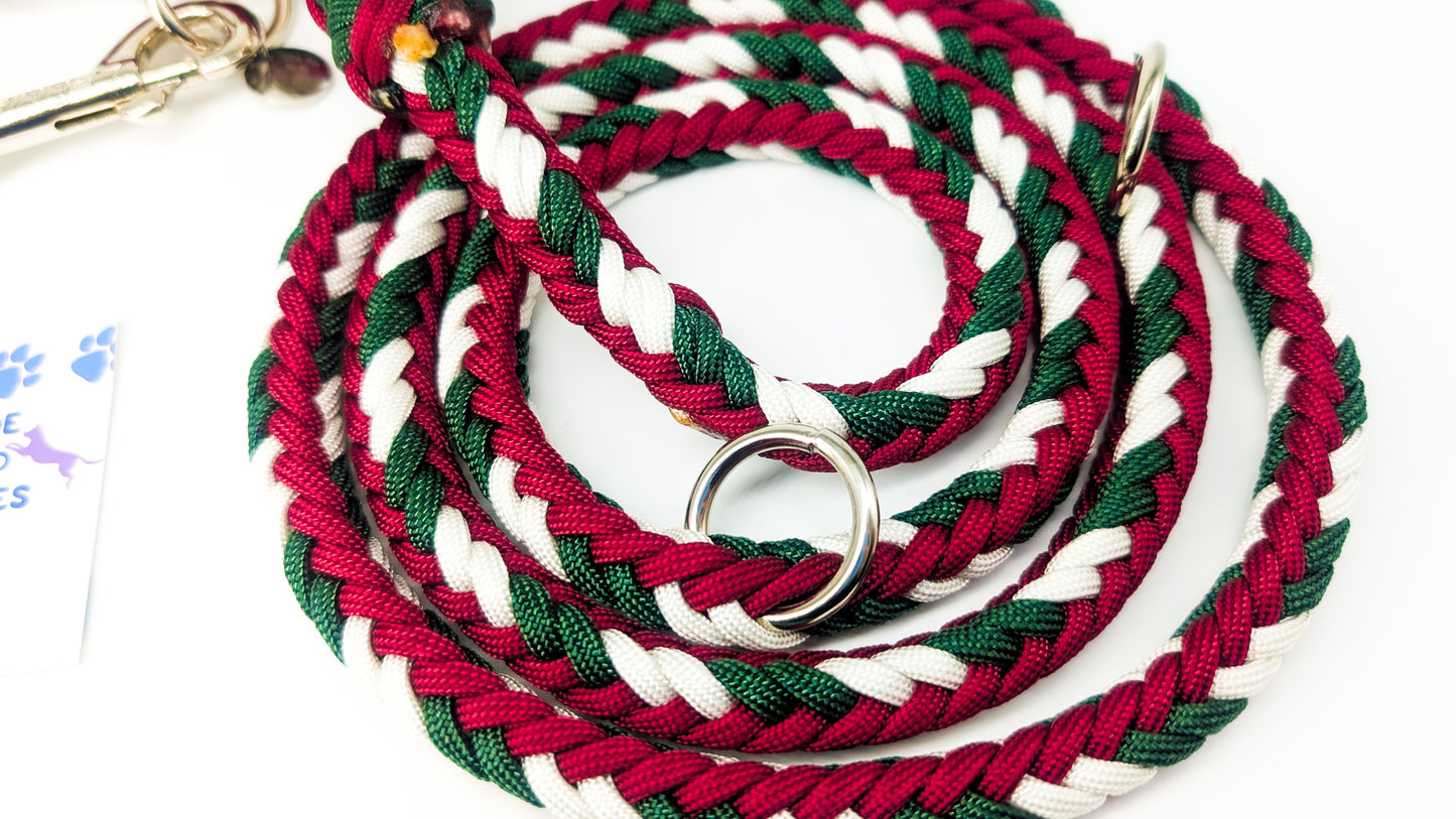 Pre-Made: Herringbone Lead. Xmas Colours, 1.85m
