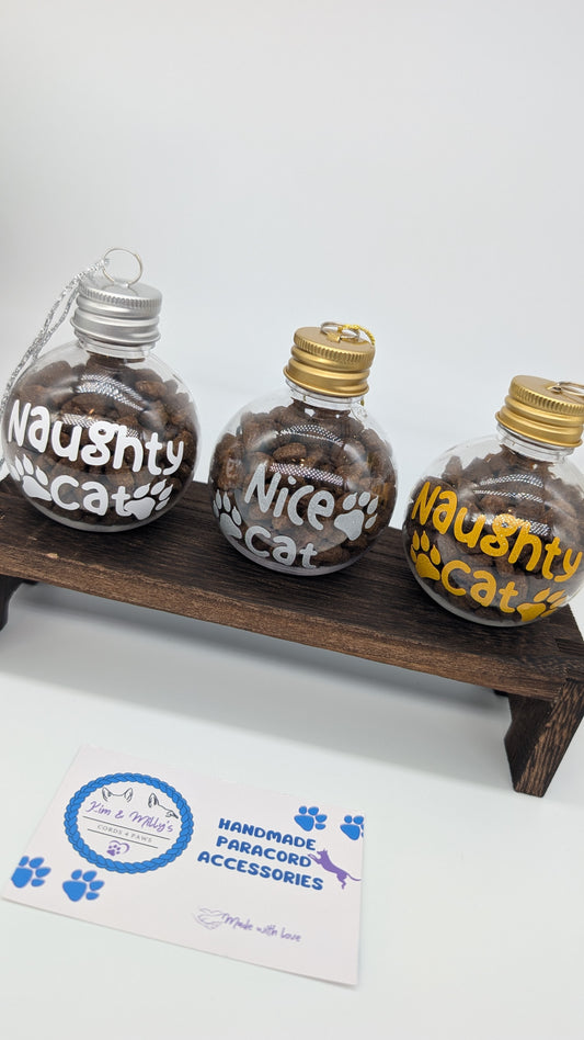 Weihnachtskugeln für Hunde & Katzen – „Nice“ & „Naughty“ - auch personalisierbar